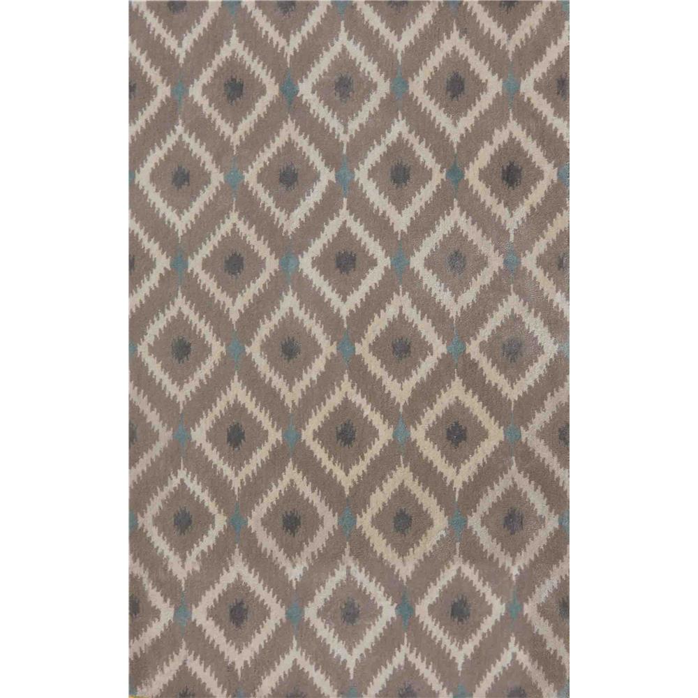 KAS 1017 Bob Mackie Home 3 Ft. 3 In. X 5 Ft. 3 In. Rectangle Rug in Grey